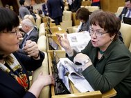Депутаты Государственной Думы на пленарном заседании