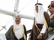 Эмир Кувейта Сабах IV и эмир Катара Тамим бин Хамад