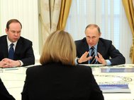 Владимир Путин на встрече с членами ЦИК