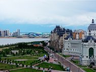 Казань, вид на Волгу