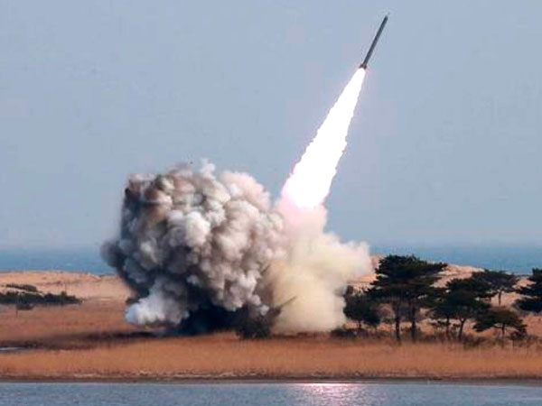 Северная Корея. Пуск ракеты