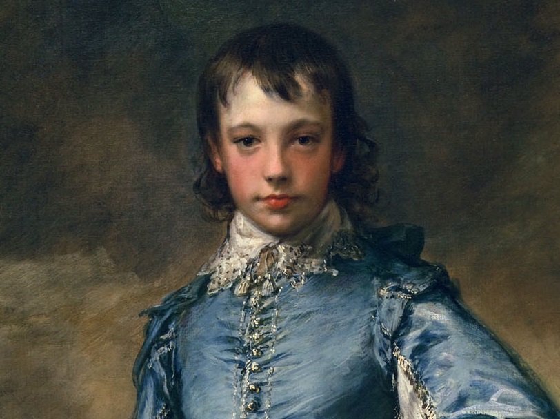 Мальчик в синем костюме картина
