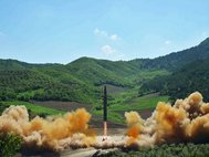 Пуск ракеты КНДР «Хвасон-14»