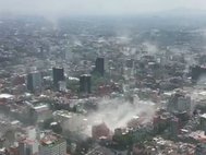 Мехико во время землетрясения