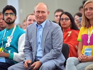 Владимир Путин на Всемирном фестивале молодежи и студентов