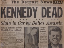 Сообщение об убийстве Джона Кеннеди