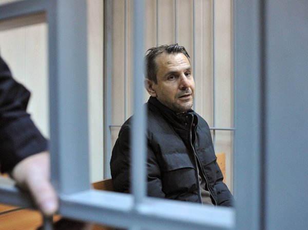 Напавший на журналистку «Эха Москвы» Борис Гриц в зале Пресненского суда