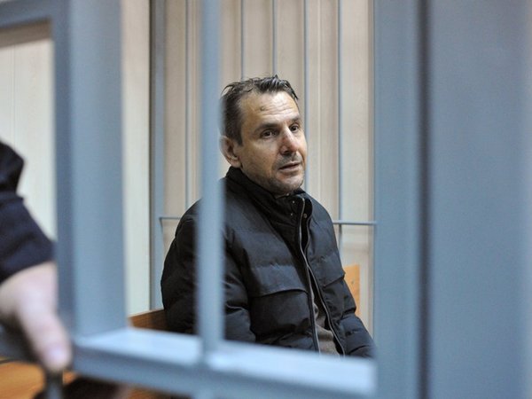 Напавший на журналистку «Эха Москвы» Борис Гриц в зале Пресненского суда