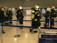Пожарные в аэропорту Внуково