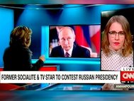 Ксения Собчак дает интервью CNN
