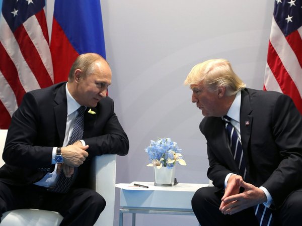 Владимир Путин и Дональд Трамп на саммите G20