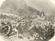 Высадка римлян в Британии. Иллюстрации 1856 года