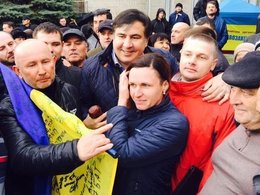 Михаил Саакашвили провел акцию за импичмент