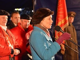 Елена Шувалова на митинге КПРФ