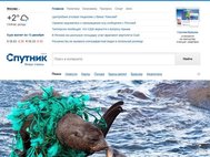 Сайт поисковика «Спутник»