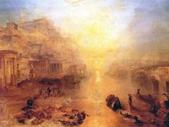 Древняя Италия: Овидий изгнан из Рима.  Джозеф Мэллорд Уильям Тёрнер, 1838