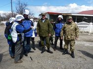 Наблюдатели ОБСЕ и российские офицеры из СЦКК. Апрель 2015