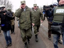Российские военные наблюдатели на Донбассе