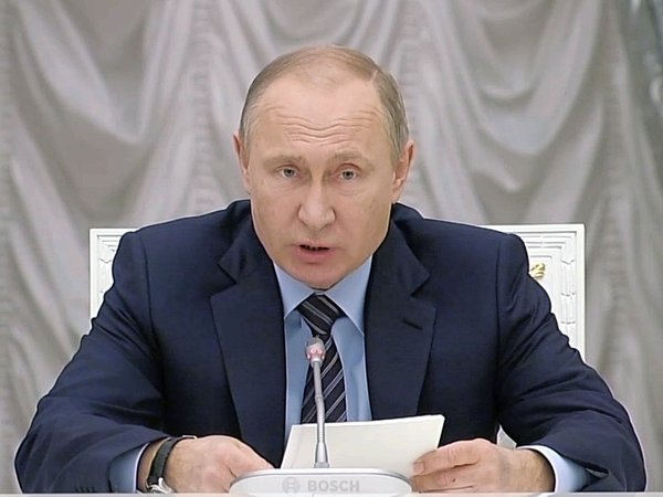 Владимир Путин на встрече с представителями крупного бизнеса
