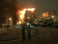 Пожар в тюменской девятиэтажке