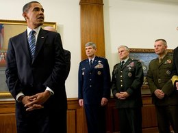 Барак Обама с генералами