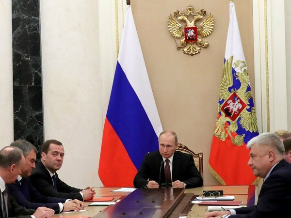 Совещание Путина с членами Совбеза РФ