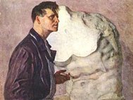 М. Нестеров. Портрет скульптора И.Д. Шадра. 1934 г
