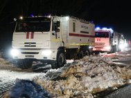 Обстановка на месте крушения самолета АН-148 «Саратовских авиалиний» в Подмосковье