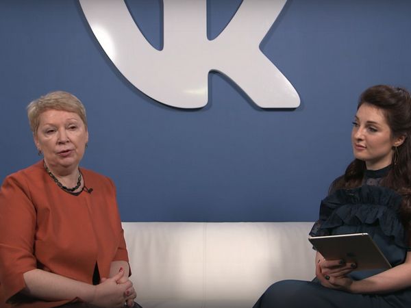Ольга Васильева дает интервью