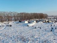 Лагерь МЧС на месте падения Ан-148