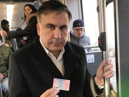 Михаил Саакашвили в Амстердаме с новым удостоверением личности
