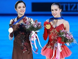 Фигуристки Медведева и Загитова