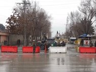 КПП на подъезде к месту взрыва в Кабуле