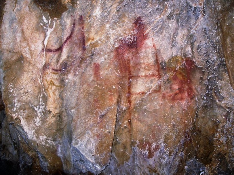 Наскальные рисунки в пещере Ла-Пасьега