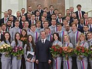 Дмитрий Медведев на встрече с российскими олимпийцами