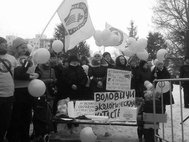 Акция протеста в Коломне против полигона "Воловичи"