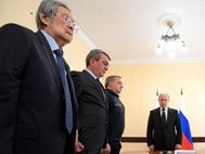 А.Тулеев на совещании в Кемерово с Владимиром Путиным