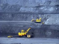 Открытая добыча угля в Кузбассе