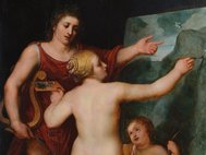 Фрагмент картины "Венера и Аполлон"