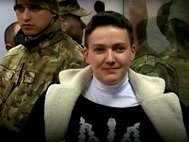 Надежда Савченко в Шевченковском суде Киева