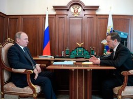 Встреча В.Путина и Д.Медведева