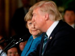 А.Меркель и Д.Трамп