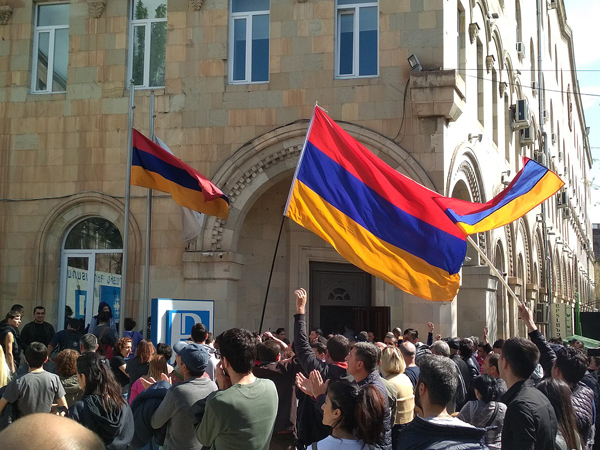 Протесты в Армении 16 апреля 2018г.