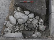 Найденный под Ратушной площадью каменный фундамент
