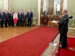 Встреча В.Путина с членами Правительства
