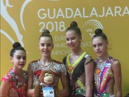 Российские гимнастки на ЧЕ по художественной гимнастике в Испании