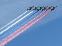 Показательные выступления летчиков ВС России