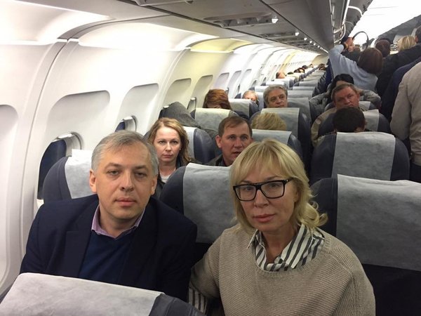 Людмила Денисова по пути в Россию