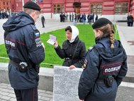 Работа полиции в Москве во время ЧМ-2018