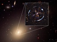 Изображение близлежащей галактики ESO 325-G004, полученное по данным наблюдений на Космическом телескопе Хаббла NASA/ESA и на VLT с приемником MUSE